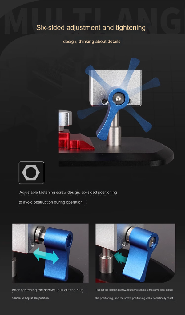 Dụng cụ Eto để bàn kẹp part / bẻ góc mô hình Ustar 2in1 UA90633 Directional Table BENCH VISE 360° tool