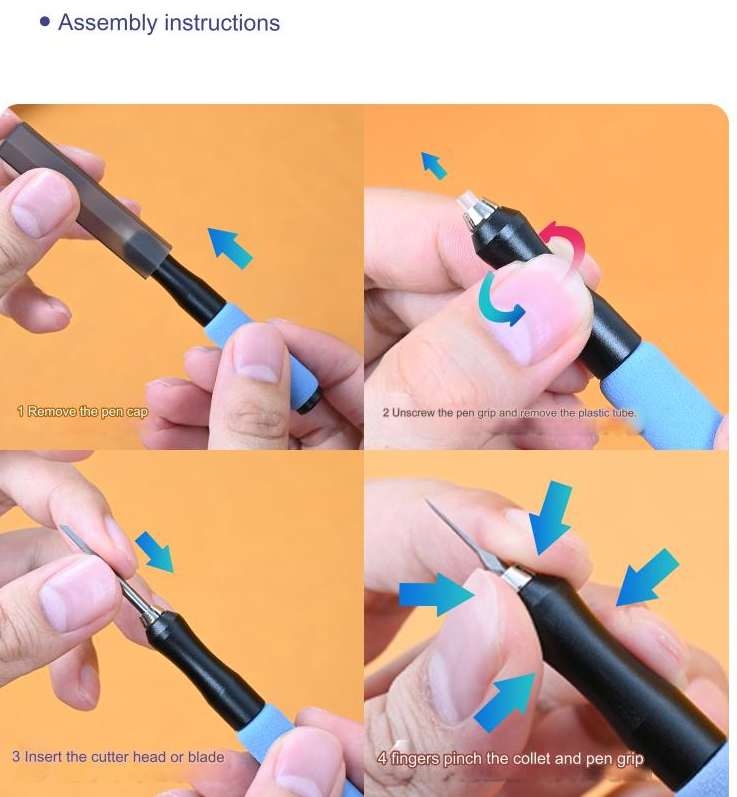 Bút khắc chi tiết tạo - kẻ - dặm lại line cơ bản Chisel Scriber Tungsten steel Zero-blade engraving needle Lazy 100shiki