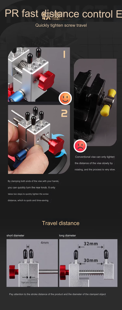 Dụng cụ Eto để bàn kẹp part / bẻ góc mô hình Ustar 2in1 UA90633 Directional Table BENCH VISE 360° tool