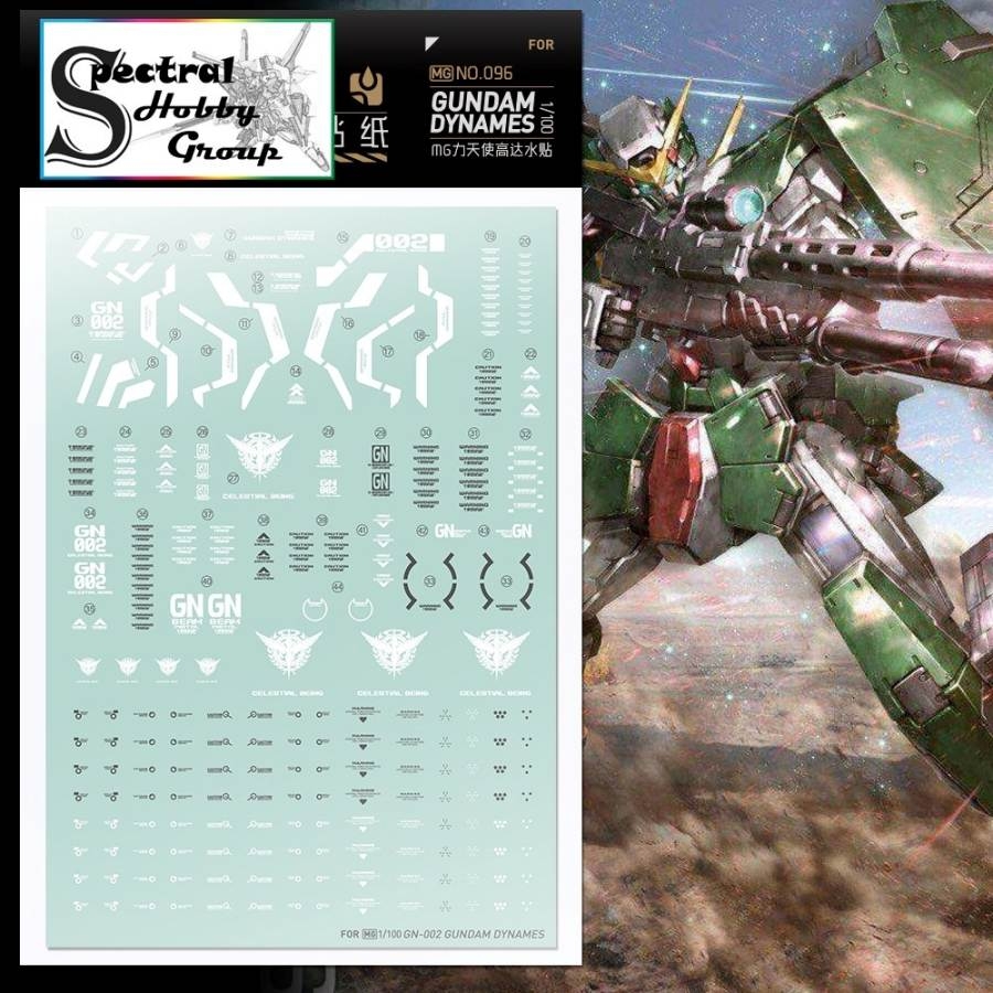 Decal nước dán mô hình Dynames R3 GN arms MG HG các loại Water sticker