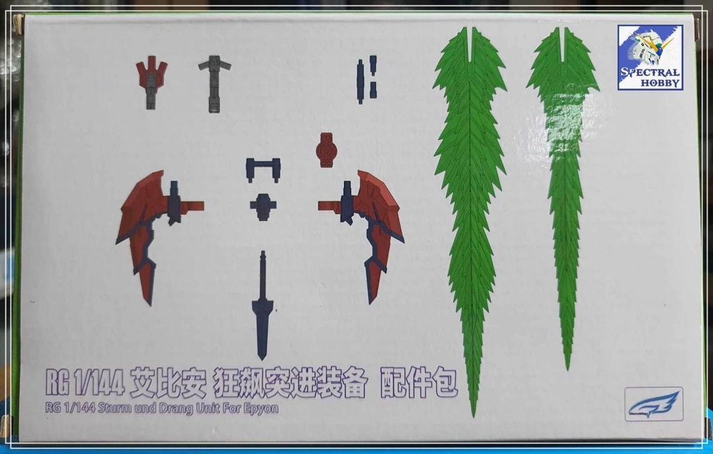 Phụ kiện mô hinh hình EW RG 1/144 Sturm and Drang unit cho Epyon EBIAN HURRICANE
