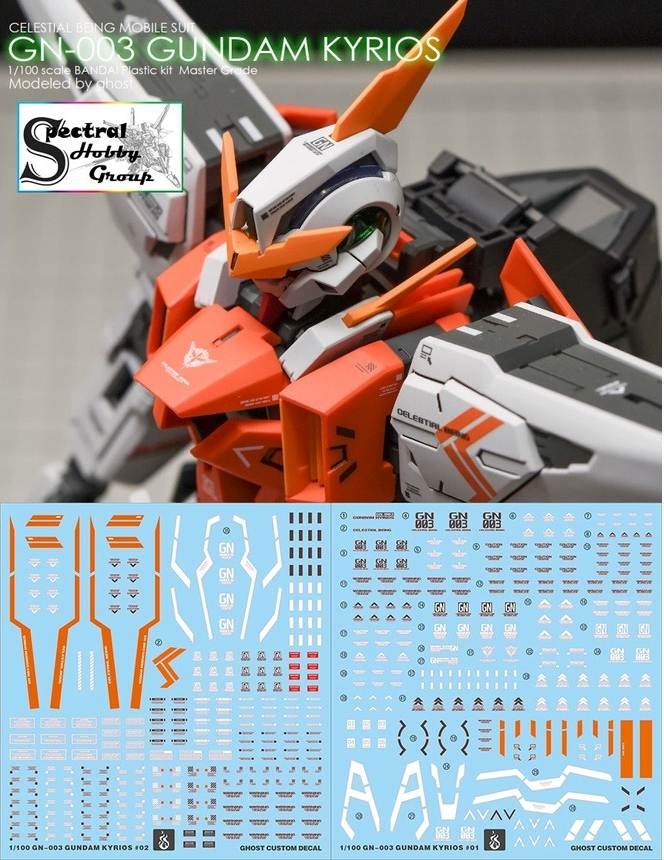 Decal nước dán mô hình Kyrios Arios MG HG các loại Water sticker