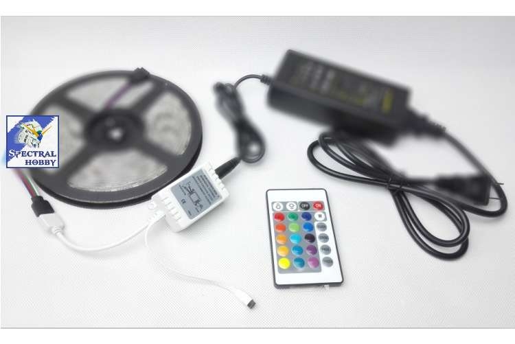 Bộ điều khiển Led RGB 24 44 Key 12V DC RF wireless controller 4-pin female RGB color 5050 3528 12A LED strip lighting