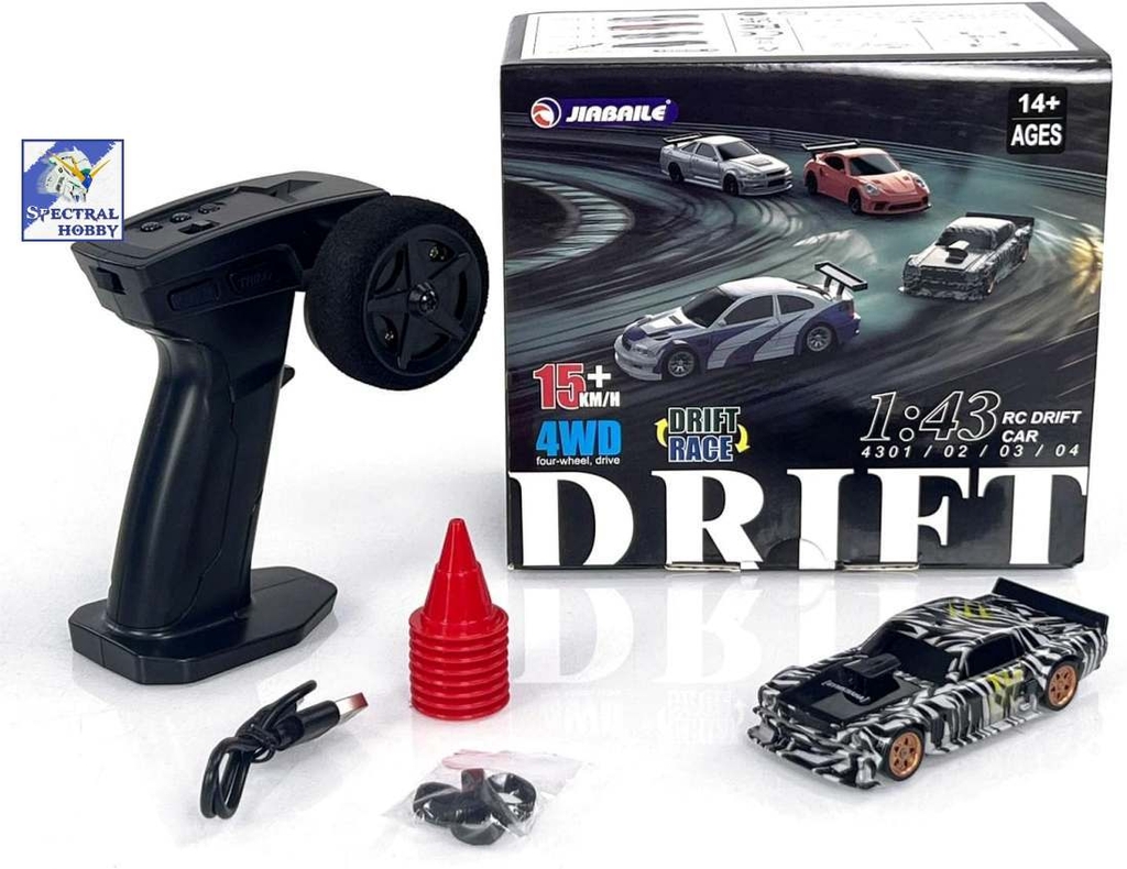 Ô tô điều khiển RC Car Drift 1/43 Chassis model mini racing 2.4G 4WD remote controld JIABAILE