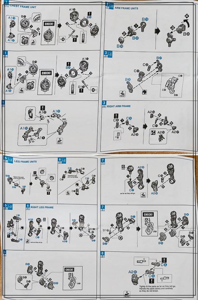 Phụ kiện mô hình ACE độ custom METAL FRAME part set cho MG Barbatos gundam