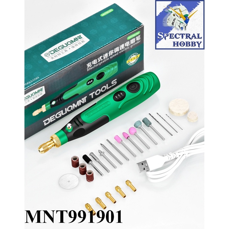 Máy khoan mài cầm tay không dây mini DEGUQMNT Rechargeable Wireless Lithium Electric Grinding MNT992805