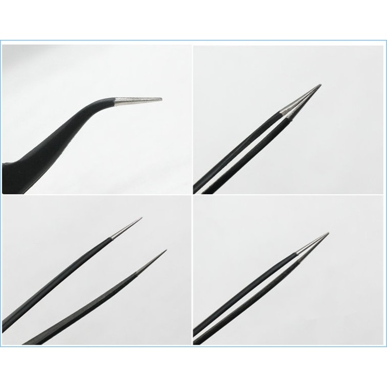 Dụng cụ nhíp gắp gundam tool mô hình - nhíp ngược cong dẹt nhọn manwah ustar các loại