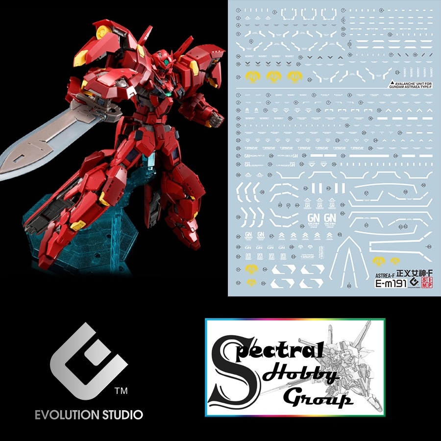 Decal nước dán mô hình MG RG HG Astraea Type F 8816 Avalanche Red White Water sticker