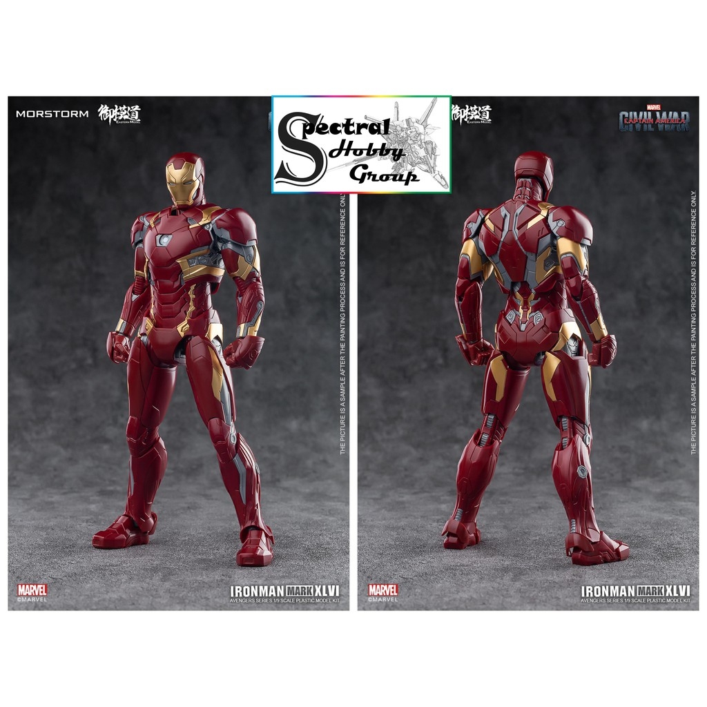 Mô hình nhựa lắp ráp Ironman Marvel Avengers Iron Man MK46 Civil War Standard edition (tặng storage box)