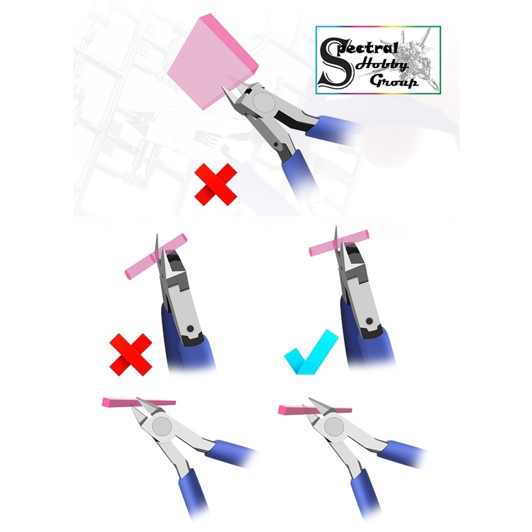 Kìm cắt mô hình USTAR kèm bộ nhám mịn UA91560 UA91570 Ultra Thin Blade Nipper