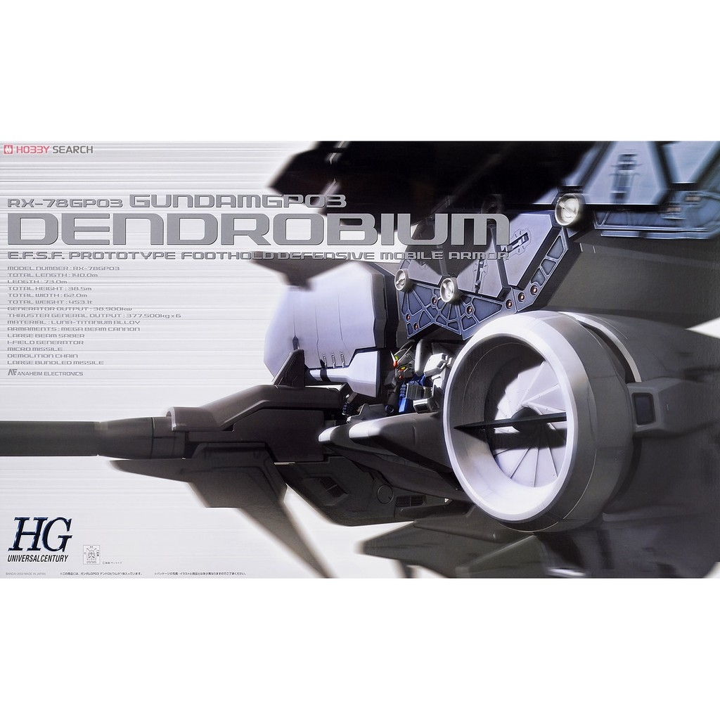 Mô hình lắp ghép HG 1/144 RX-78 GP03 Gundam GP03 Dendrobium GP03D bandai
