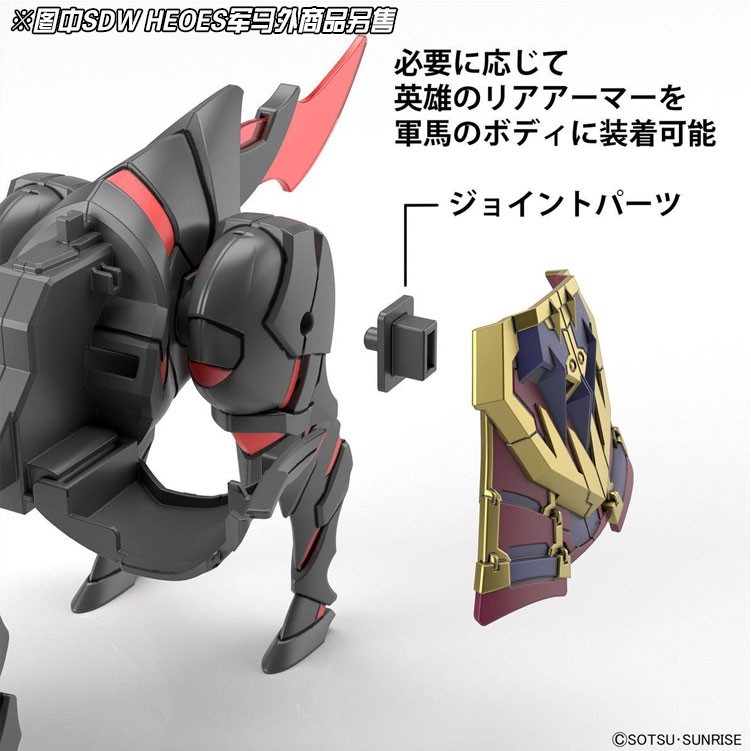 Mô hình lắp ráp SD Tam Quốc SANGOKU SOKETSUDEN SDW Heroes War Horse Gundam