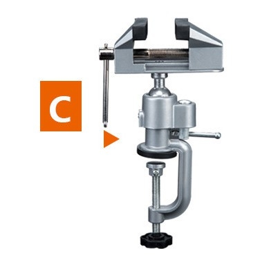 Dụng cụ Eto kẹp dính hút bàn - kẹp khoan - part mô hình table vise drill bracket multi-function