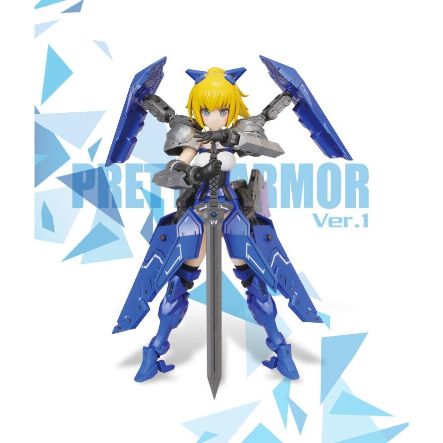 Mô hình lắp ghép Pretty Armor Girl ver 01 Blue - PA model