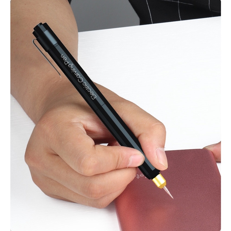Dụng cụ bút khoan mô hình điêu khắc Mini cầm tay Mài cắt đánh bóng Handheld mini Electric Carving Pen Longxiang DK02