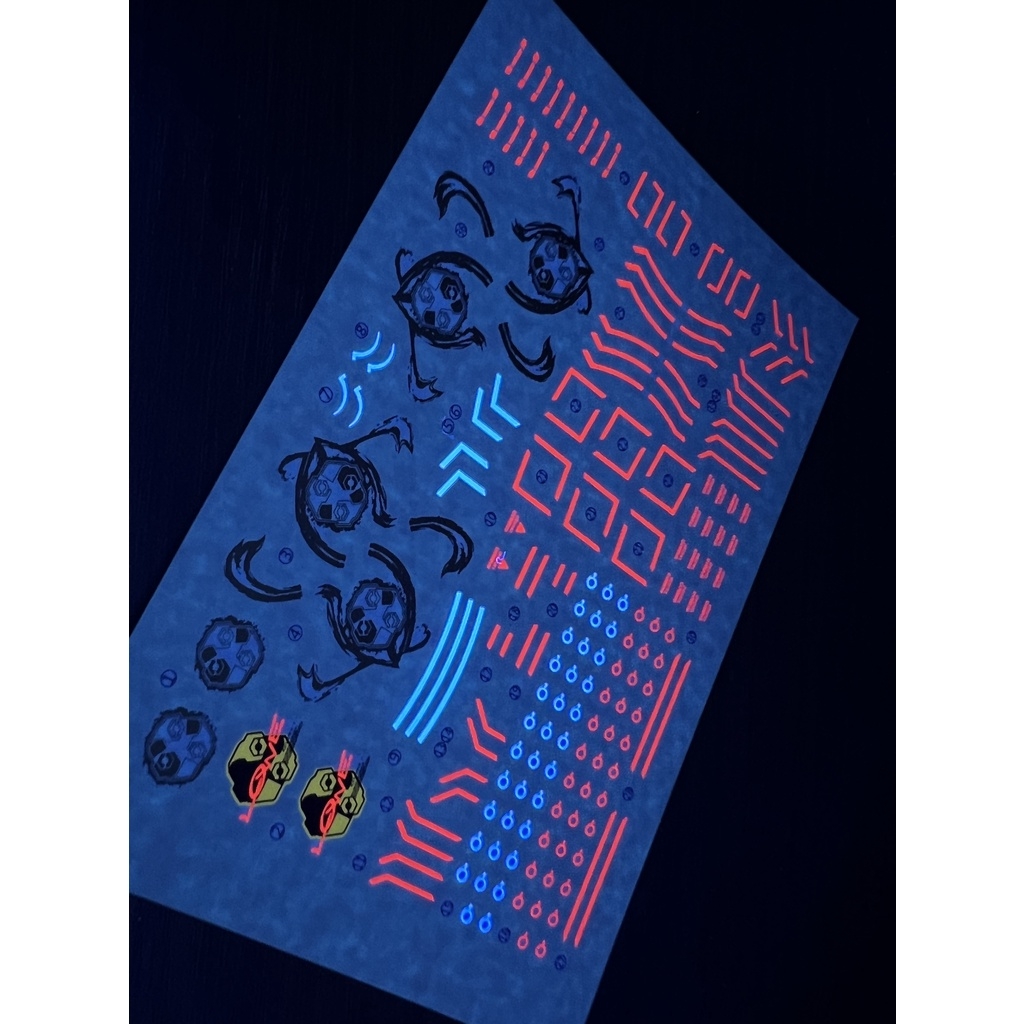 Decal nước dán mô hình HIRM Astray Red Blue Frame / NOIR / Power Arms MG HIRES water sticker