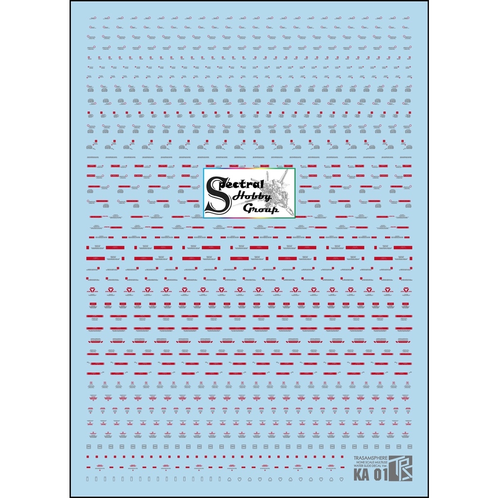 Decal nước dán mô hình TRS KA edition MG HG RG General Warning Caution number Logo Details series