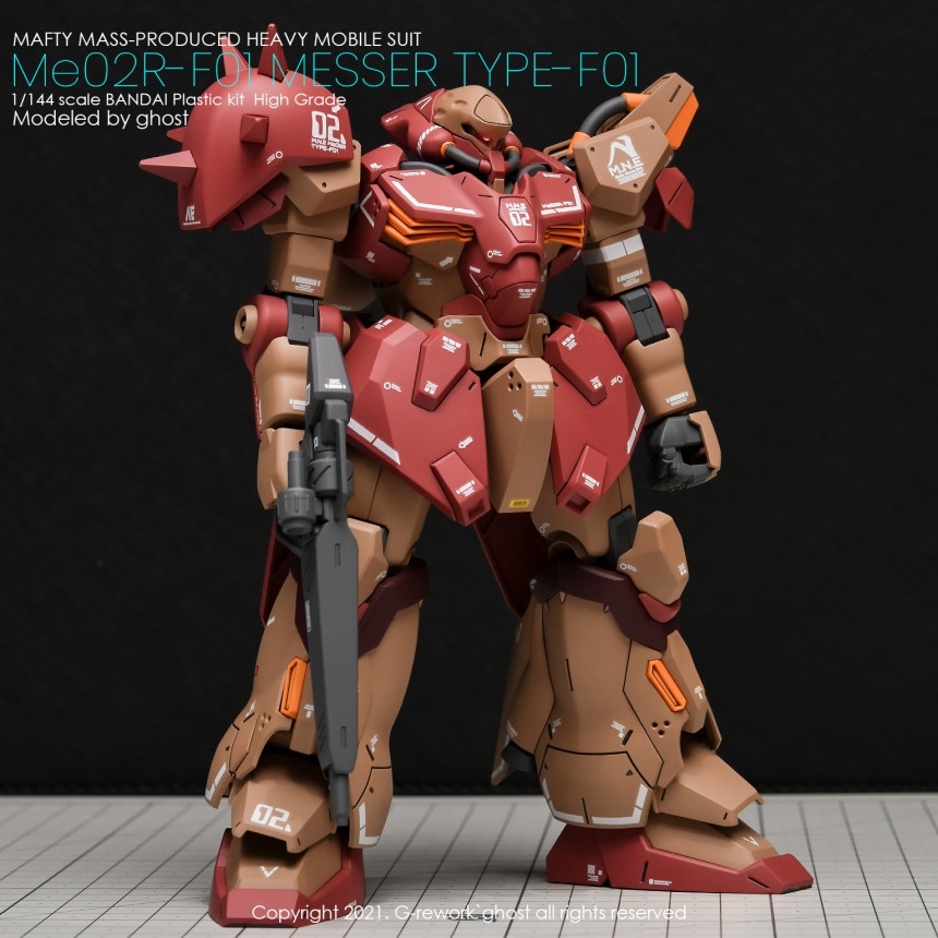 Decal nước dán mô hình HG Messer Type F01 02 HGUC Water sticker