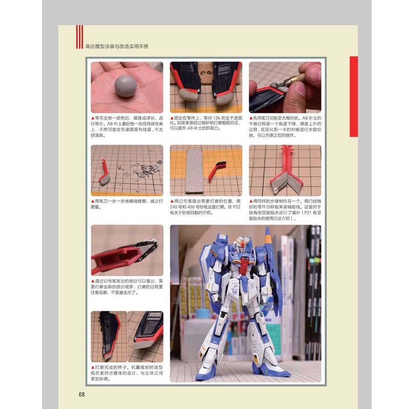 Sách hướng dẫn làm mô hình gunpla making skills guide book