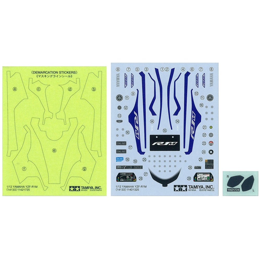 Mô hình lắp ráp Moto Motorcycle Tamiya 1/12 Yamaha YZF R1M