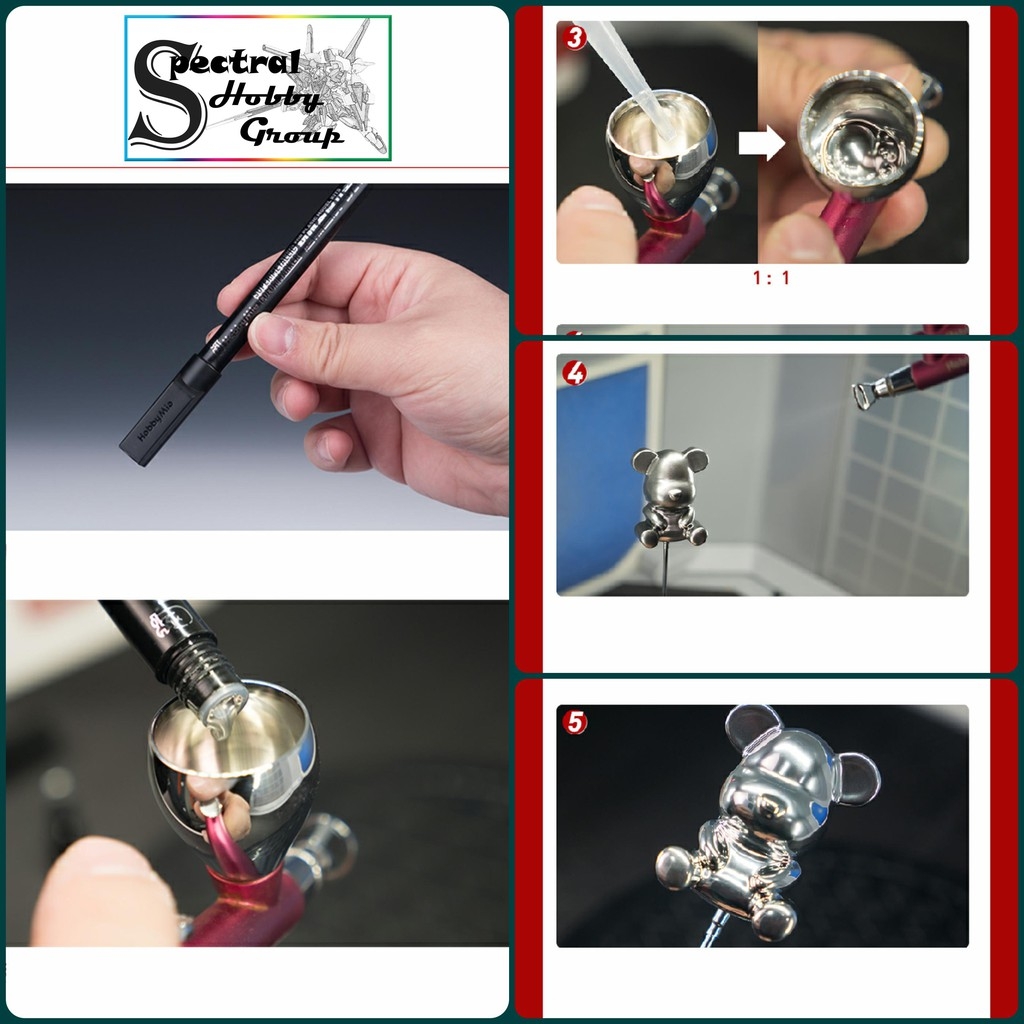 Dụng cụ bút sơn HOBBY MIO chrome silver | gold super metallic color gundam marker