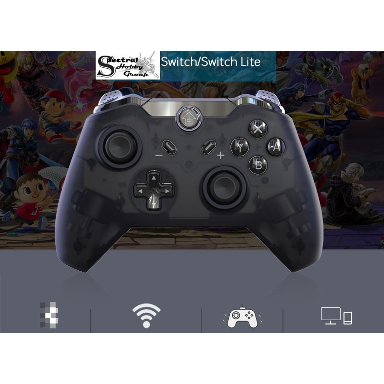 Tay cầm chơi game không dây có rung Wireless Pro controller Nintendo Switch PC Android Mobile SWH-8575