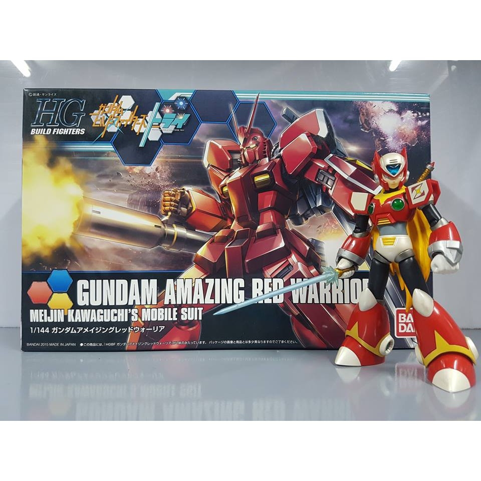 Mô hình lắp ghép HG BF 1/144 Gundam Amazing Red Warrior HGBF Bandai