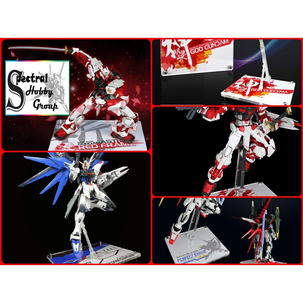 Chân đế action base mica logo Astray Red Blue Sengoku PG MG HG RG SD các loại