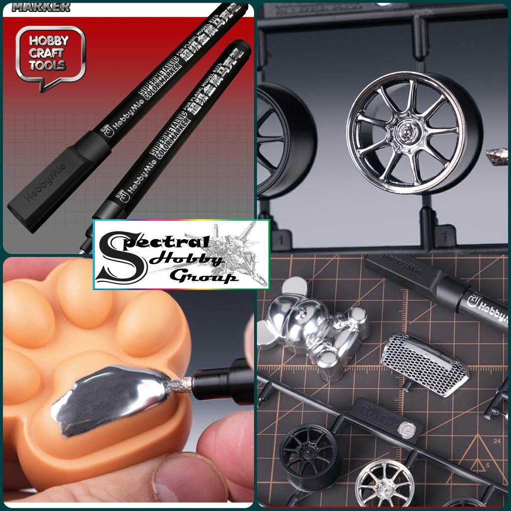 Dụng cụ bút sơn HOBBY MIO chrome silver | gold super metallic color gundam marker