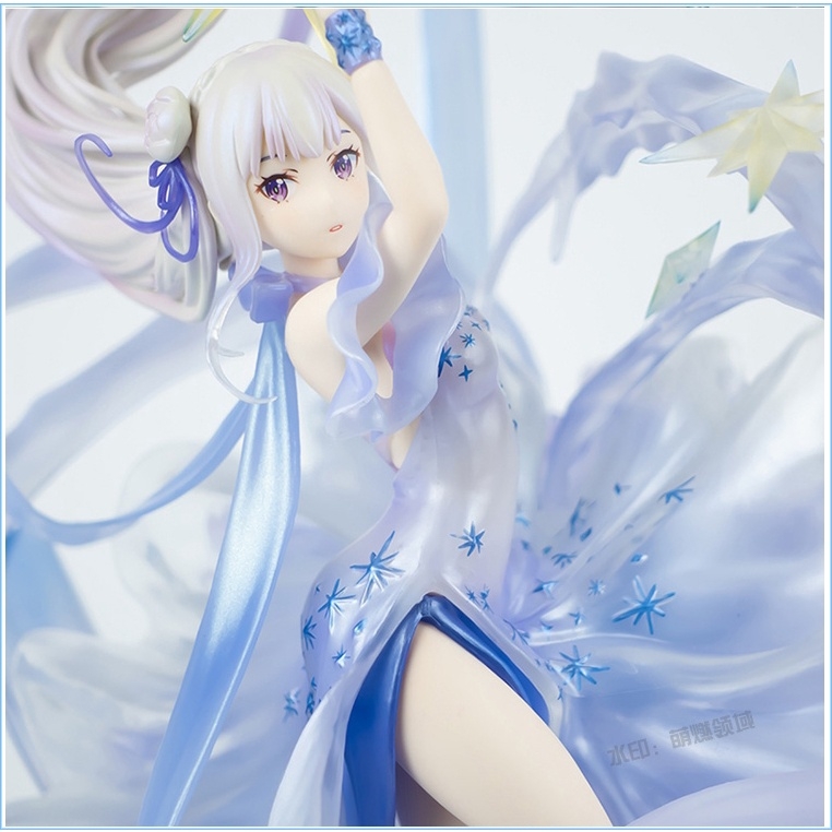 Mô hình tĩnh Figure 1/7 Crystal EMILIA Re:Zero with led light 36cm HIGH QUALITY - XINHAO