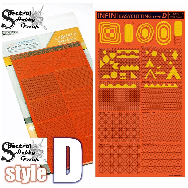 Dung cụ bảng cắt masking template Cover Paper Tape Cutting Pad Graphics Infini Model Easy Cutting Korea