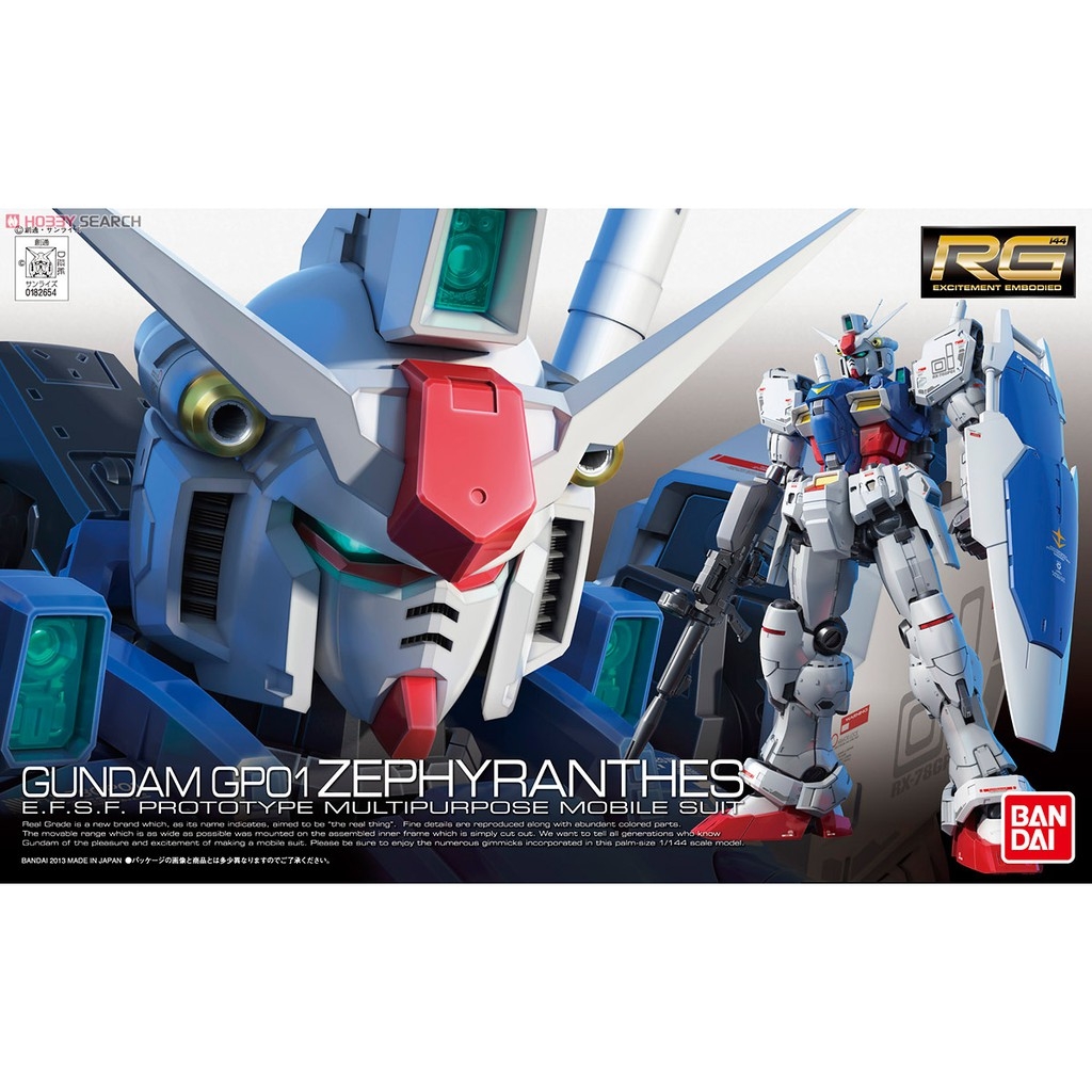 Mô hình lắp ráp RG 1/144 RX-78 GP01Fb Gundam GP01 Full Vernian Zephyranthes