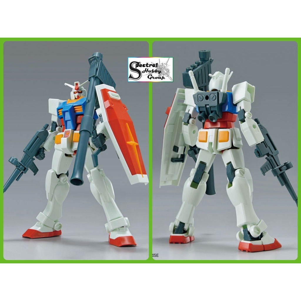 Mô hình lắp ráp EG 1/144 RX-78-2 GUNAM RX78 Full Weapon Set Entry Grade Bandai
