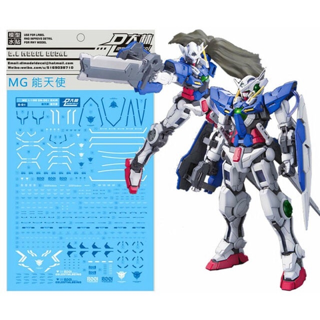 Decal nước dán mô hình EXIA MG RG HG Avalanche Gundam decal base các loại Water sticker