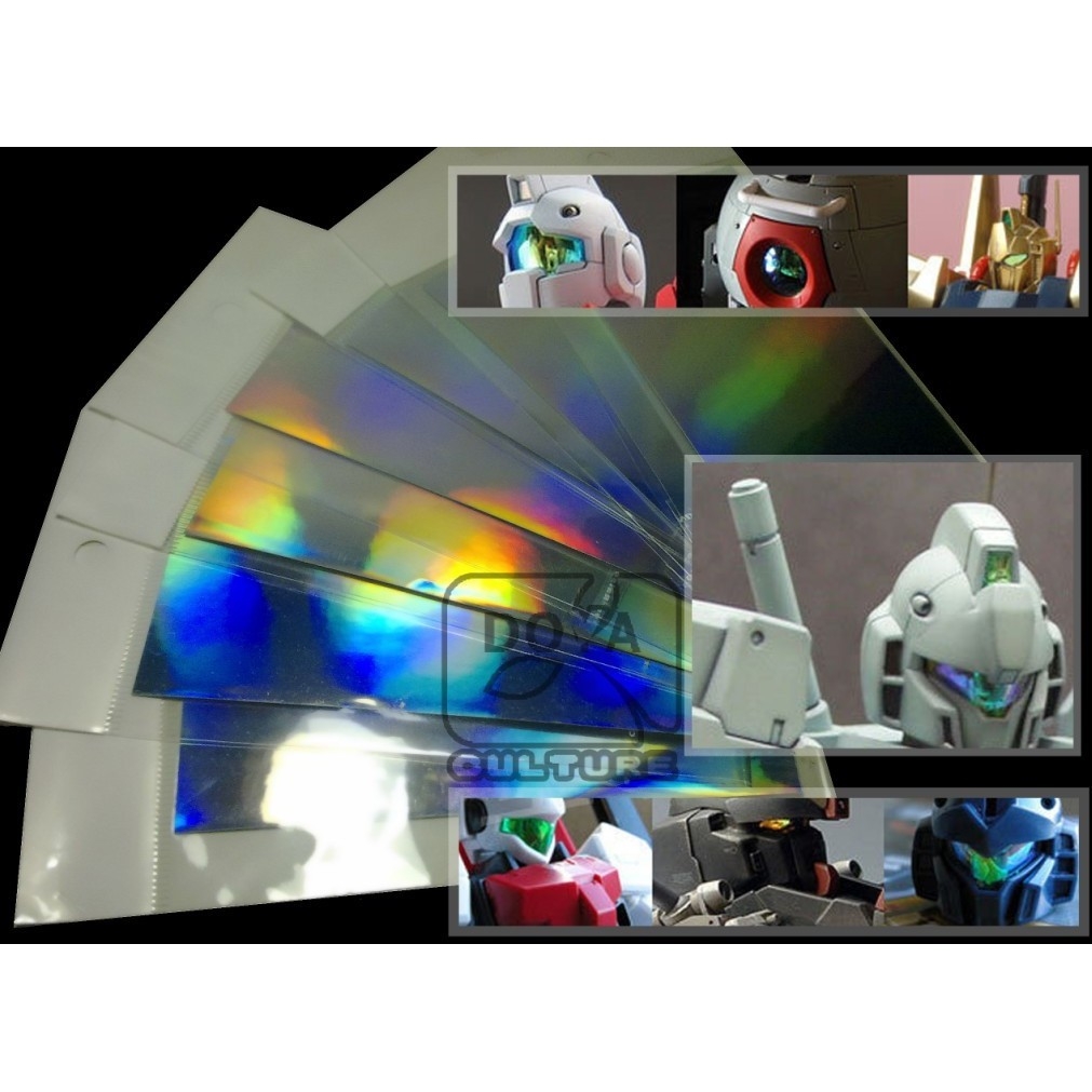 Decal miếng dán mô hình gundam, dán phản quang (mắt, ống ngắm, ...) zaku zeon uc