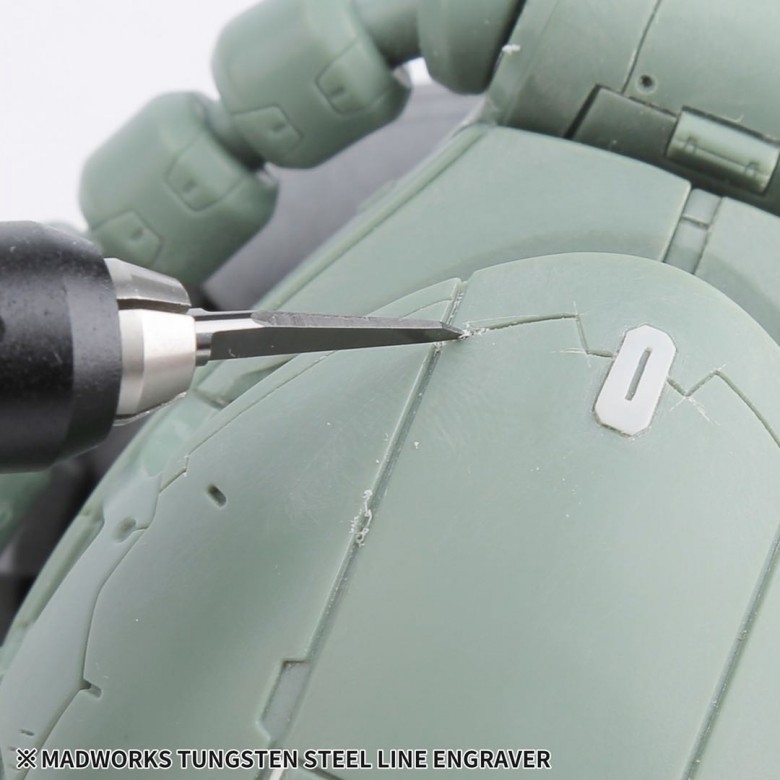 Dụng cụ MADWORK CHISEL tạo lằn kẻ line cho mô hình thép vonfram Line Engraver Tungsten Steel MAD