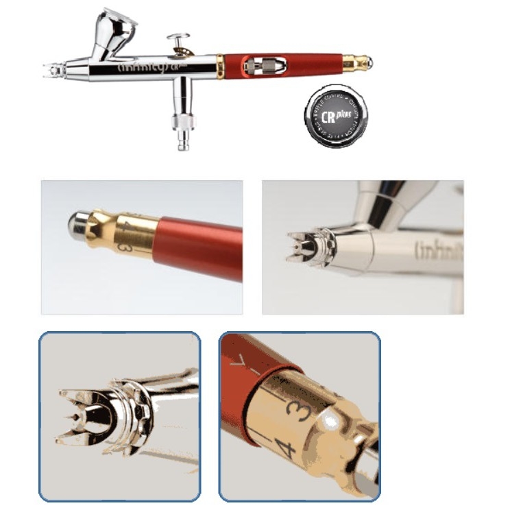 Bút sơn mô hình Harder & Steenbeck Infinity CR Plus 2in1 Airbrush 0.15/0.4mm 126544