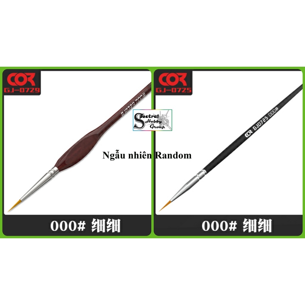 Dụng cụ COR bút vẽ cọ Cormake các cỡ 0 000 00000 1 2 3 4 5 bút lông