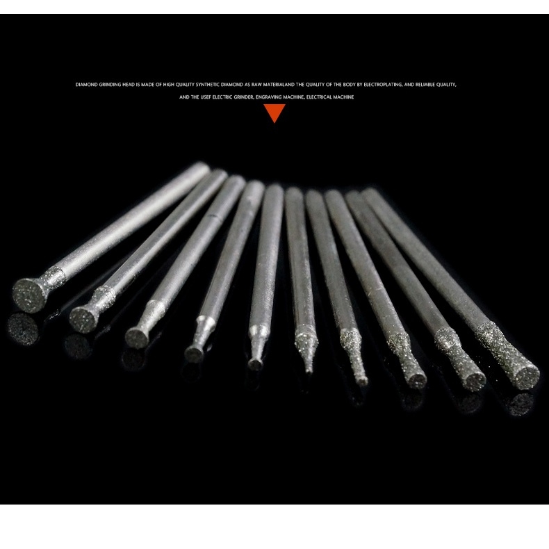 Bộ 40 mũi đầu mài khắc dũa nhám đa năng GJ01 Grinding head amber beeswax jade agate