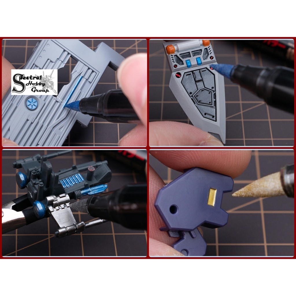 Bút sơn mô hình Metallic color gundam marker pen Hobby Mio