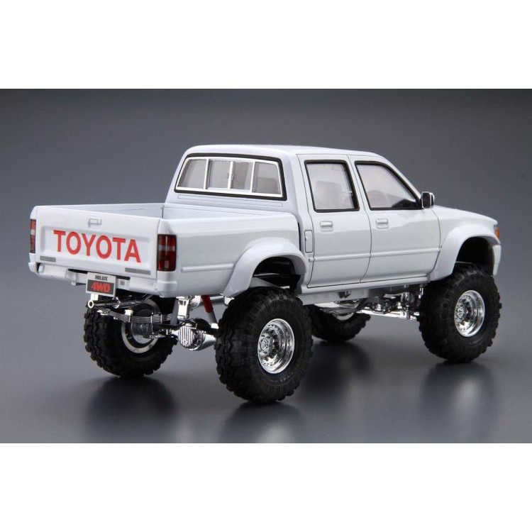 Mô hình lắp ráp ô tô Model Car The and sedans LN107 Toyota Hilux Pick up Double cab Lift up 1/24 Aoshima