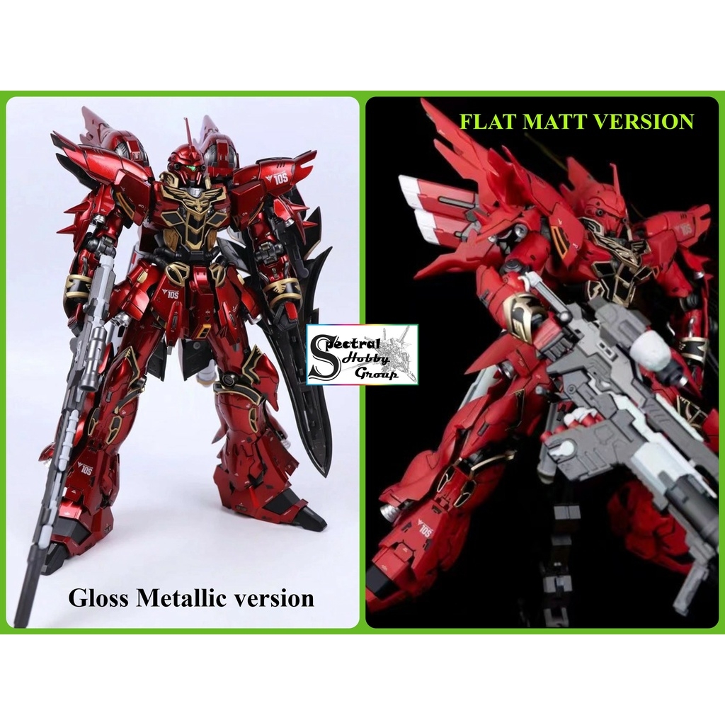 Mô hình MB Metal Build 1/100 Sinanju có led MS-10S Mettallic / Matt color