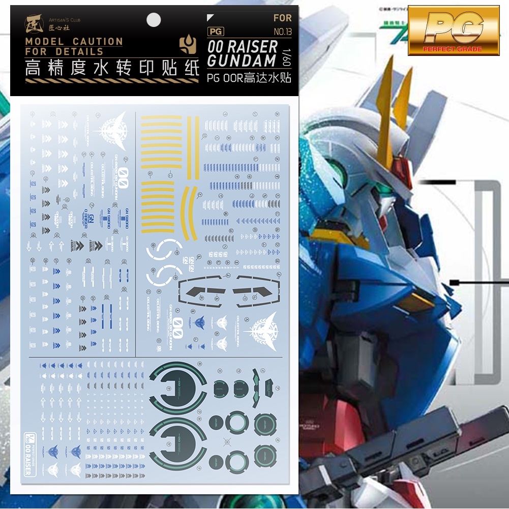 Decal nước dán mô hình PG Exia 00 Raiser 007s Avalanche các loại  Water sticker