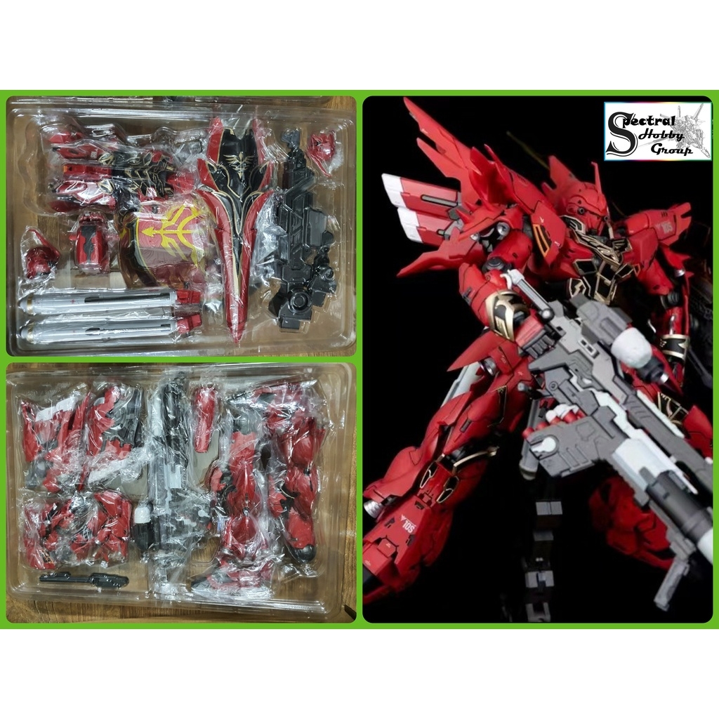 Mô hình MB Metal Build 1/100 Sinanju có led MS-10S Mettallic / Matt color