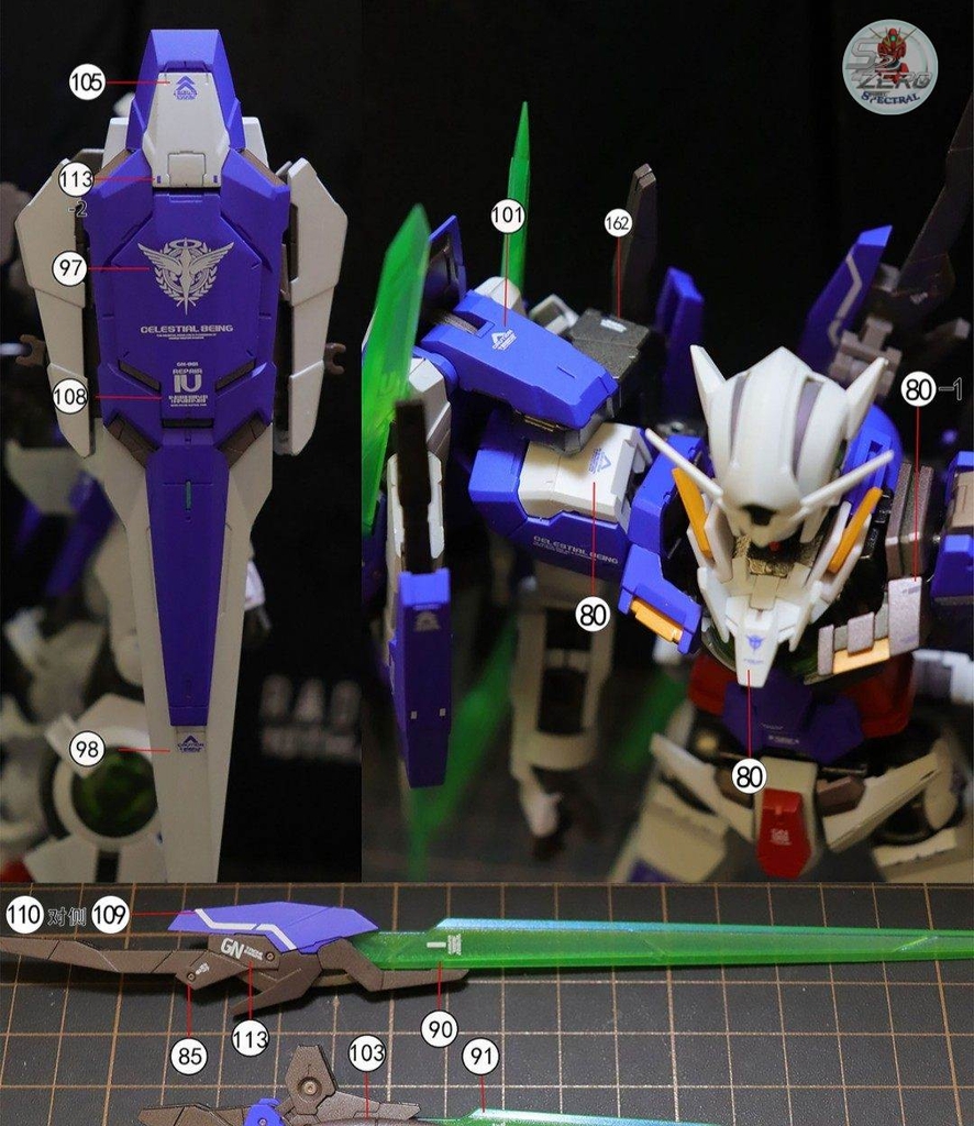 Decal nước RG HG Exia R4 ver.MB (GBC, ...)
