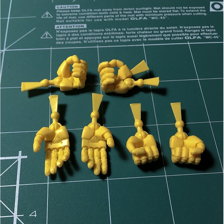 Mô hình Resin bộ bàn tay tĩnh MG 1/100 Zeon Modeling Hand Custom - Tool hobby