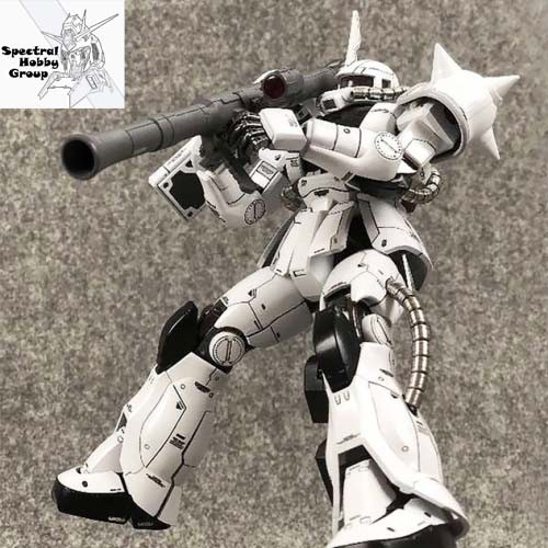 Mô hình Figure Metal Build MB 1/100 Zaku II Red Green White - Metal solider