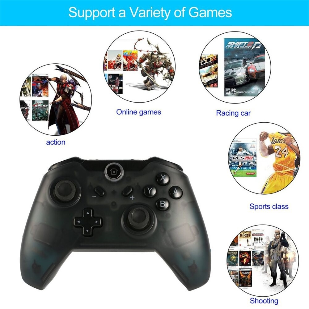 Tay cầm chơi game không dây có rung Wireless Pro controller Nintendo Switch PC Android Mobile SWH-8575