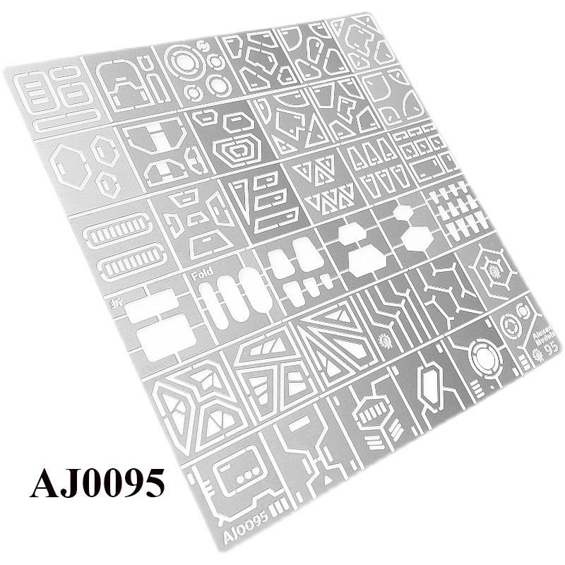 Dụng cụ Alexen hỗ trợ kẻ line cho mô hình gundam scriber AJ0094 AJ0095 template metal masking