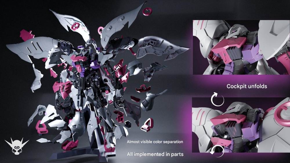 Mô hình lắp ráp MG 1/120 Qubeley YIYA-G01